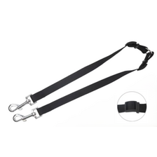 Nobleza rozdvojka na vodítko nastaviteľná 2 x 30 - 44,5 cm čierna